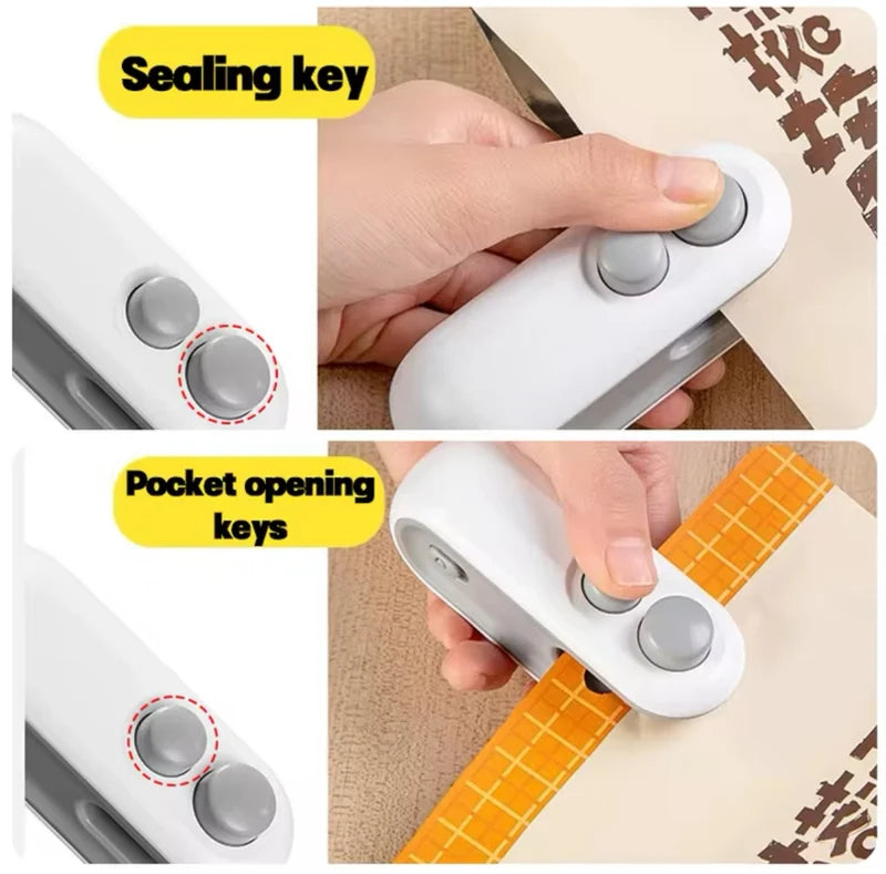 3-in-1 Mini Heat Sealing Machine | Portable Bag Sealer