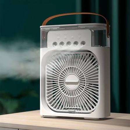 Portable Mini Air Cooler with Water Mist & Fan