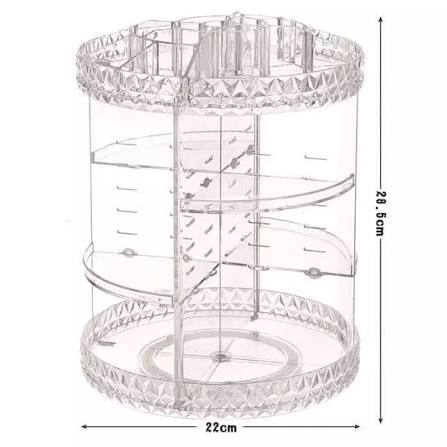 360° Rotating Crystal Makeup & Jewelry Organizer